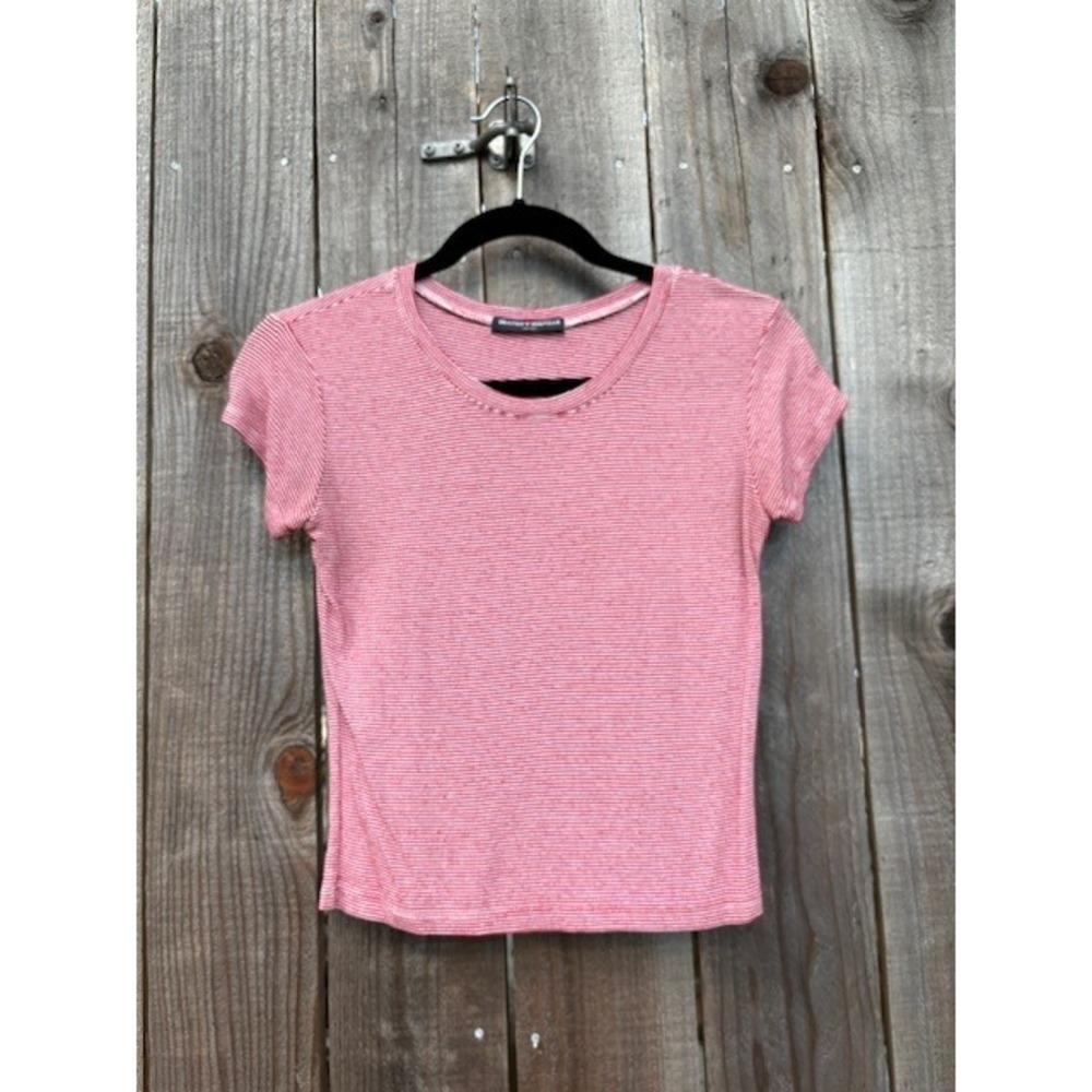 Brandy Melville‎ Women's Striped Short Sleeve T-Shirt Casual Top One Size